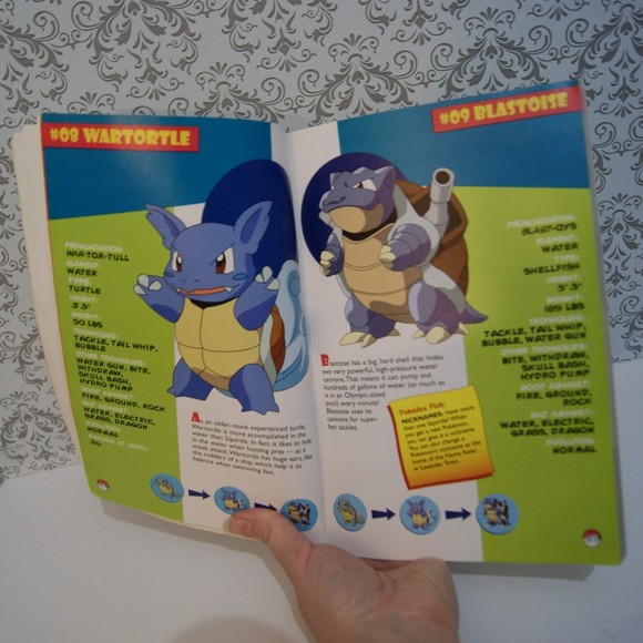 '99 The Official Pokemon Handbook Nintendo "Gotta Catch Em' All!" No Poster - Picture 4 of 10